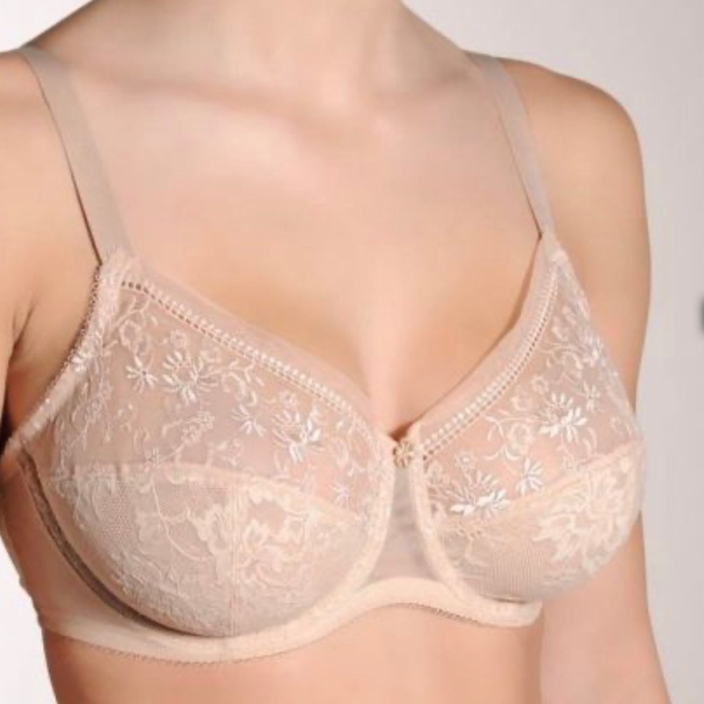 Wacoal Nude Lace Underwire Bra (34DD)